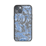 Sky Blue Protective Phone Case - Marbled