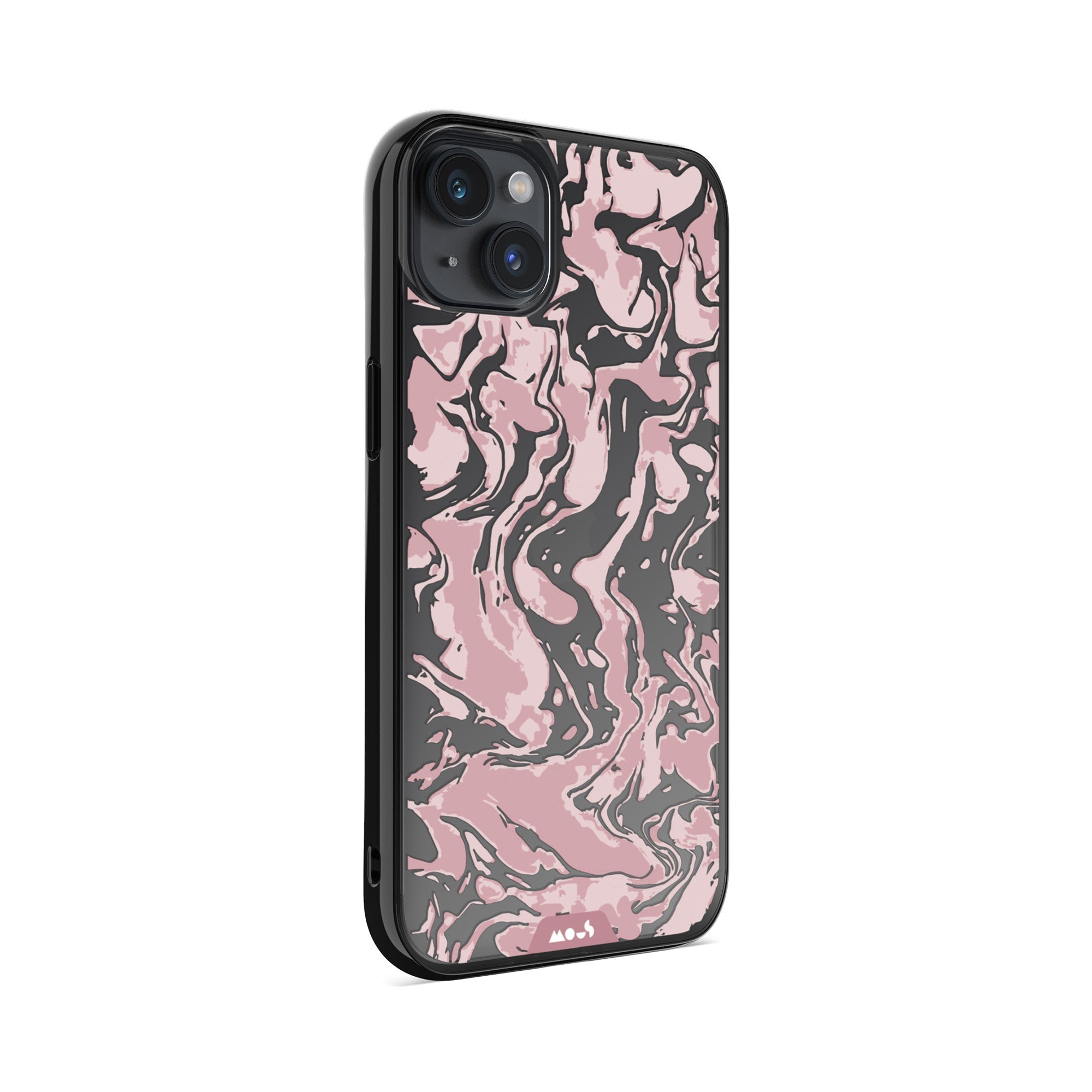 Dusky Pink Protective Phone Case - Marbled