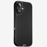 Black Leather Protective Phone Case - Limitless