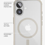 Protective Clear Phone Case Stone - Clarity MagSafe