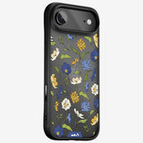 Floral Blue Protective Phone Case - Flowers