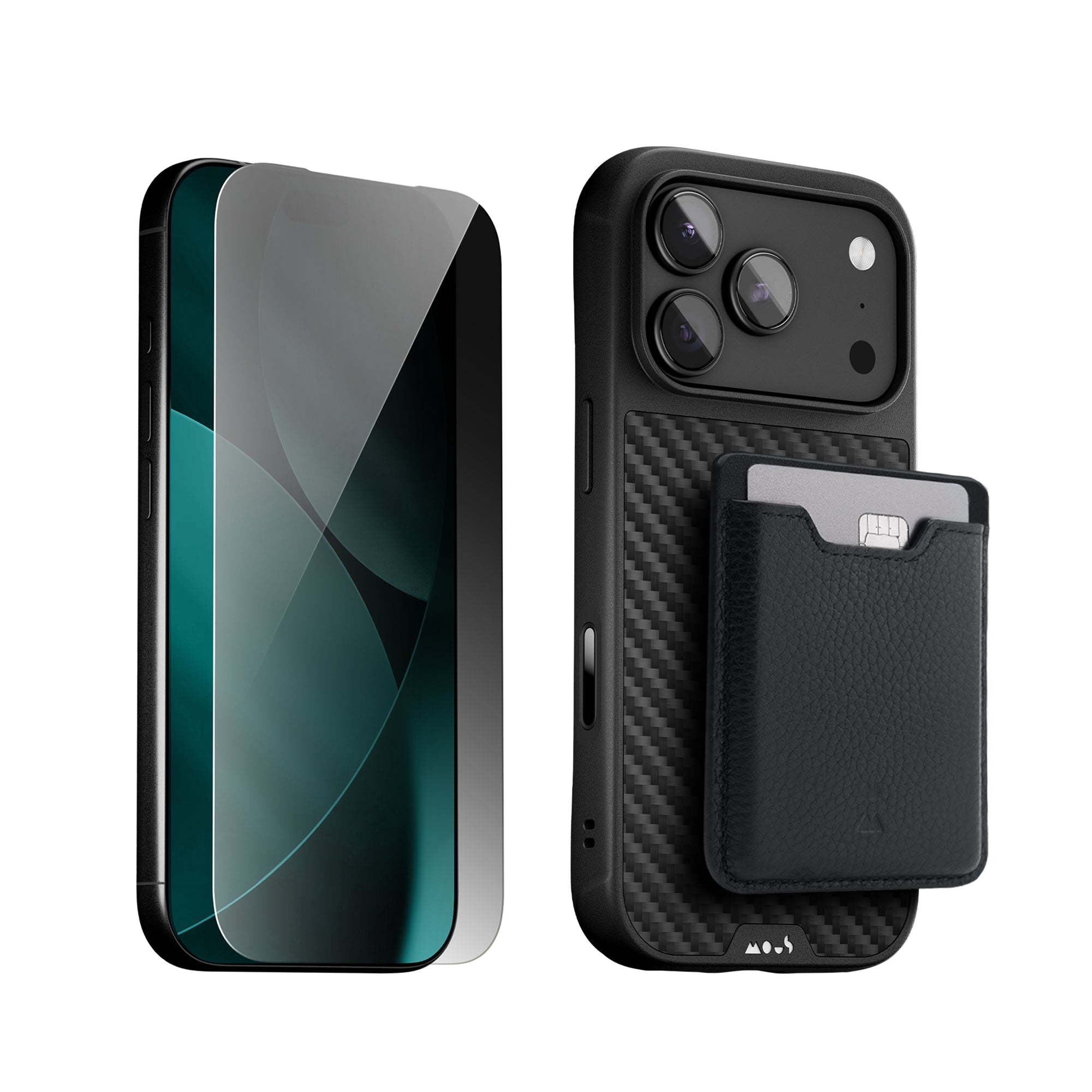 Aramid Fibre Protective Case, Screen Protector and Card Wallet - Apple Starter Kit