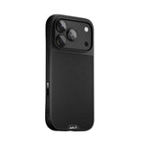 Black Leather Protective Phone Case - Limitless