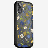 Floral Blue Protective Phone Case - Flowers MagSafe